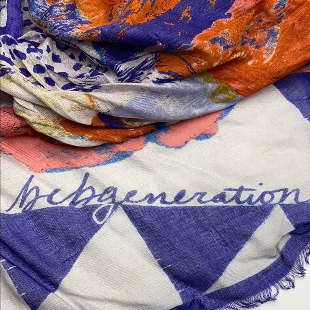 BCBG Generation Boho Cheetah Safari Winter Scarf